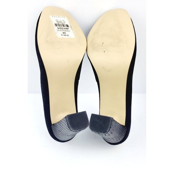 Talbot Suede Round Toe Snake Skin Heels - Size 8 - Picture 7 of 7